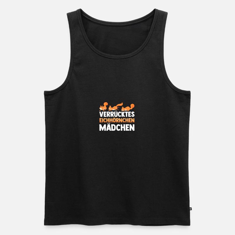 Eichhörnchen - Männer Premium Bio Tank Top - Schwarz
