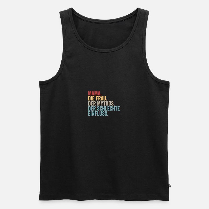 Mutter Mama - Männer Premium Bio Tank Top - Schwarz