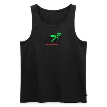 aggressive cyclist! - Men's Premium Organic Tank Top - black - Front - Michal (187cm)