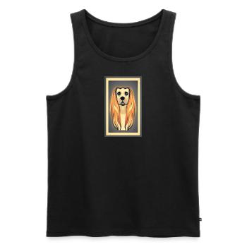 The Dog - Männer Premium Bio Tank Top - Schwarz - Vorne - Michal (187cm)