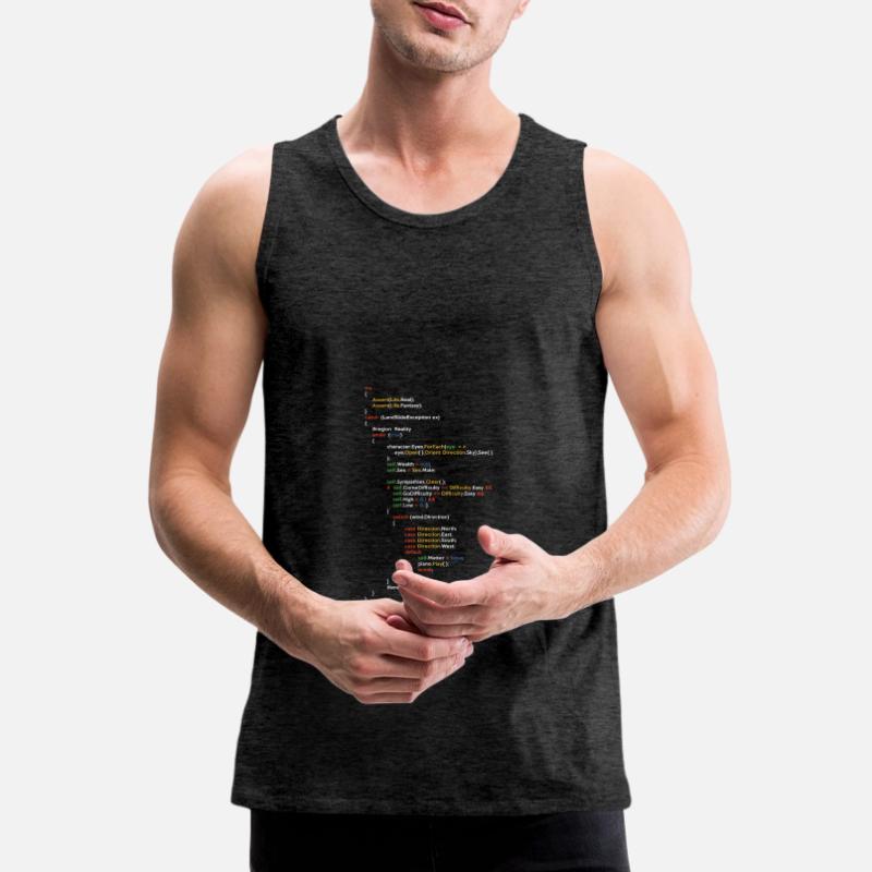 Coder Coding Software Developer Programmer Nerd Ge Männer Premium Bio Tank Top