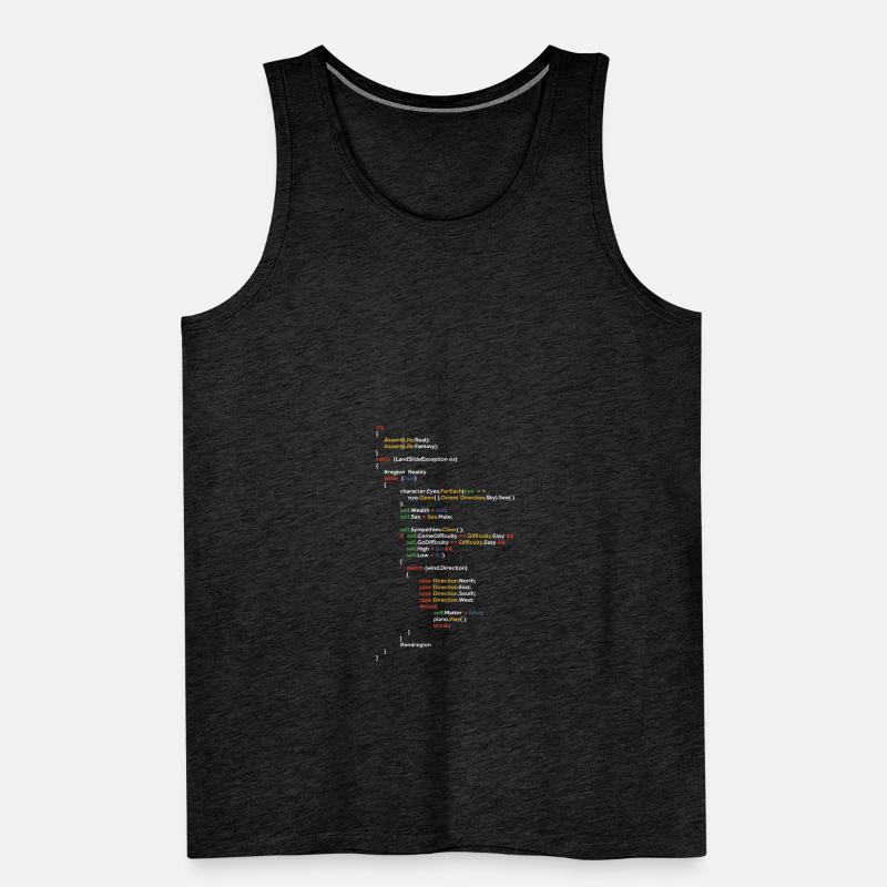 Coder Coding Software Developer Programmer Nerd Ge Männer Premium Bio Tank Top