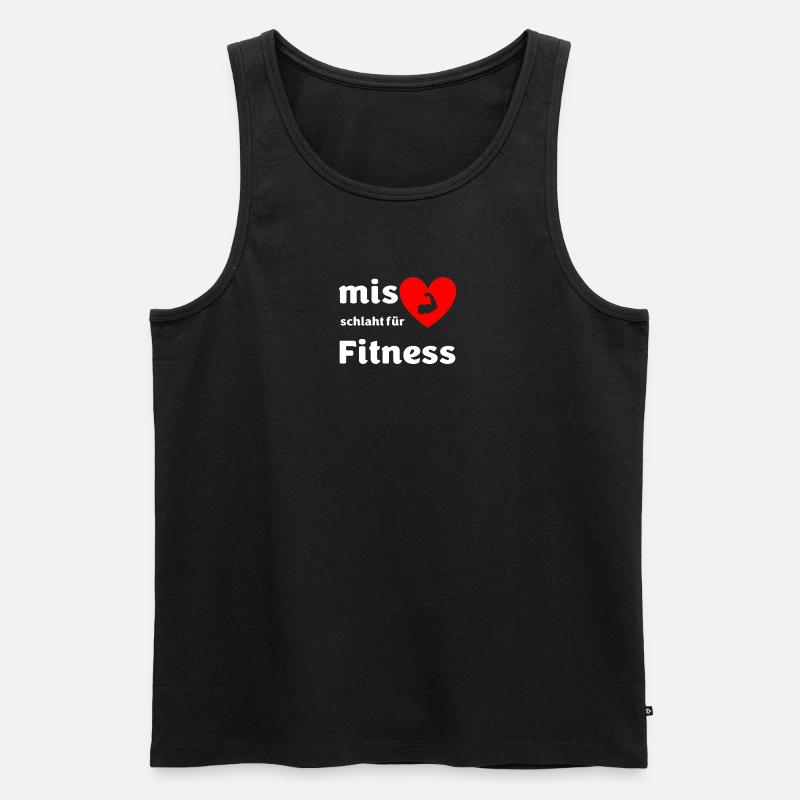 Fitness berndeutsch - Männer Premium Bio Tank Top - Schwarz
