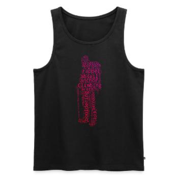 Escalade Escalade Hommes Bloc Femmes - Débardeur bio Premium Homme - noir - Devant - Michal (187cm)