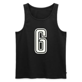 6 - Débardeur bio Premium Homme - noir - Devant - Michal (187cm)