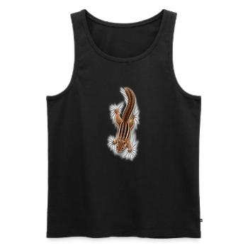 Chipmunks on the shirt - Men's Premium Organic Tank Top - black - Front - Michal (187cm)