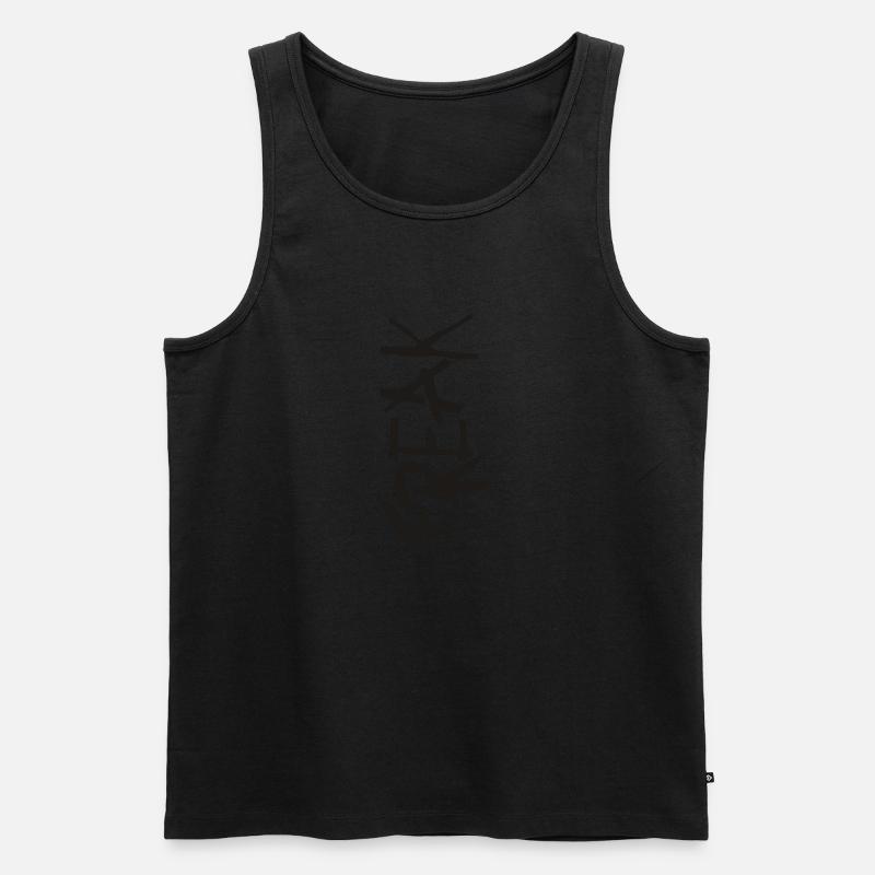 freak - Männer Premium Bio Tank Top - Schwarz