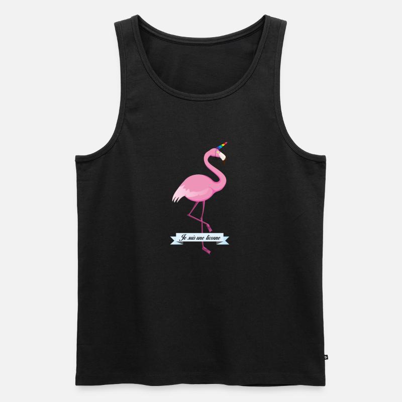 Ich bin ein Einhorn - Männer Premium Bio Tank Top - Schwarz