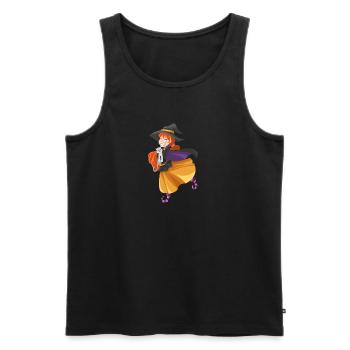 hallowee n70 - Männer Premium Bio Tank Top - Schwarz - Vorne - AI Model Male 178 light (178cm)