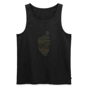 Corse - Men's Premium Organic Tank Top - black - Front - AI Model Male 178 light (178cm)