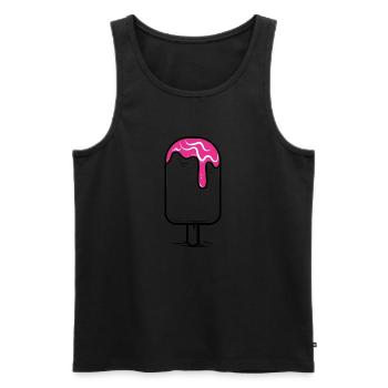 Popsicles - Débardeur bio Premium Homme - noir - Devant - AI Model Male 178 light (178cm)