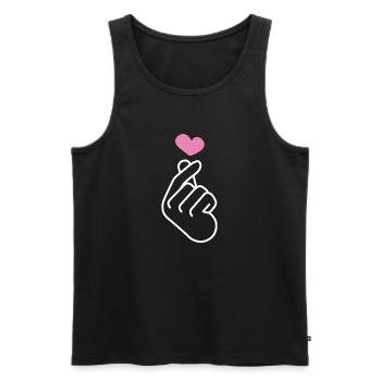 K Pop Finger Korean Pop K-Pop Snap Musik Geschenk - Männer Premium Bio Tank Top - Schwarz - Vorne - AI Model Male 178 light (178cm)