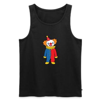 Clown - Men's Premium Organic Tank Top - black - Front - AI Model Male 178 light (178cm)