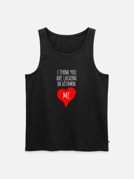 vitamin me funny quote - Men's Premium Organic Tank Top - black