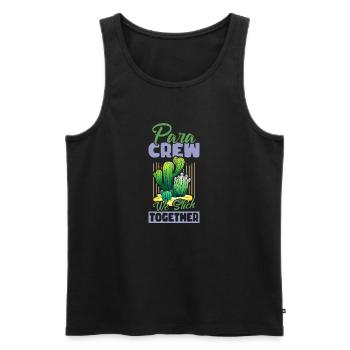 Para Crew We Slick Toghether - Männer Premium Bio Tank Top - Schwarz - Vorne - Michal (187cm)