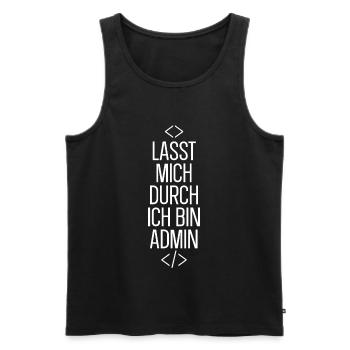 Programmierer Coder Software Entwickler - Männer Premium Bio Tank Top - Schwarz - Vorne - Michal (187cm)