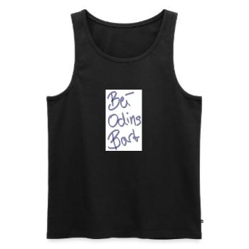 Odin - Männer Premium Bio Tank Top - Schwarz - Vorne - Michal (187cm)