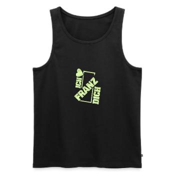 Franz als Couple - Männer Premium Bio Tank Top - Schwarz - Vorne - Michal (187cm)