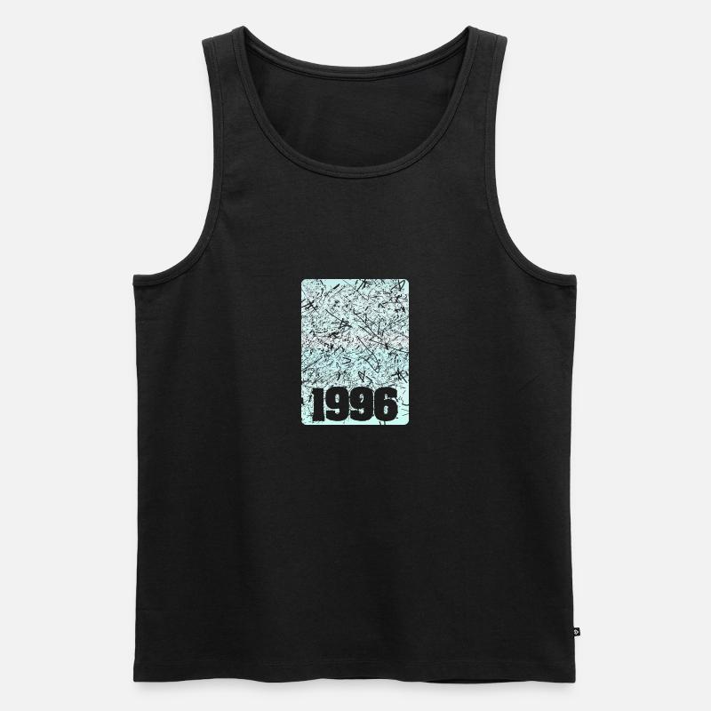 Nummer 1996 - Männer Premium Bio Tank Top - Schwarz
