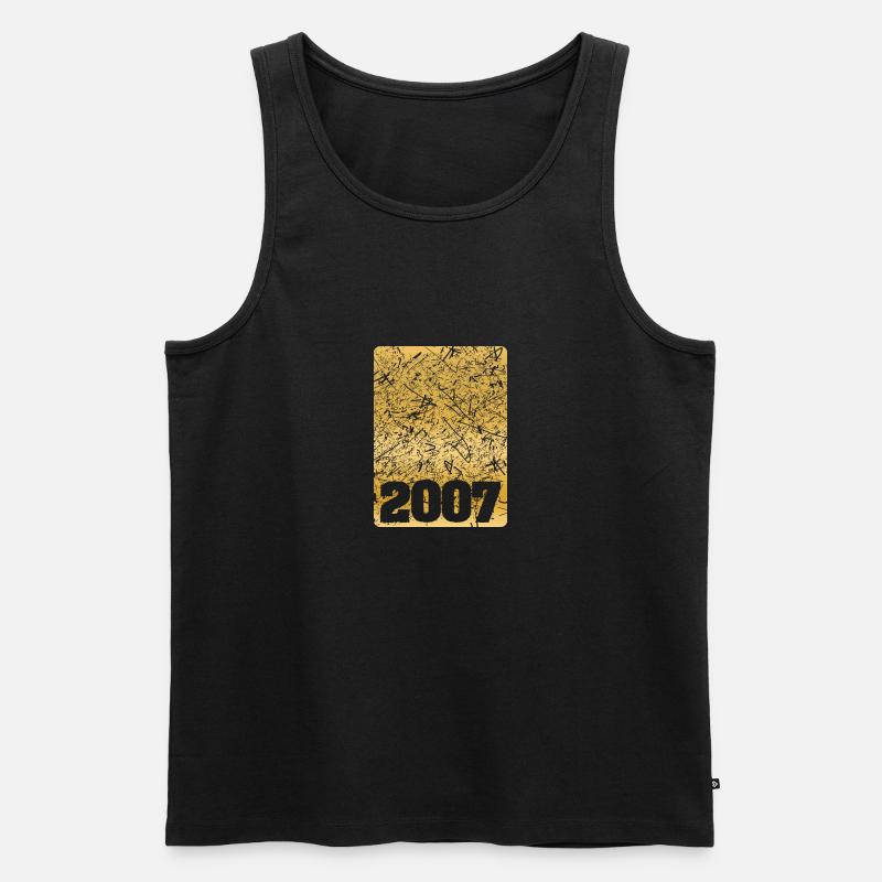 2007 - Männer Premium Bio Tank Top - Schwarz