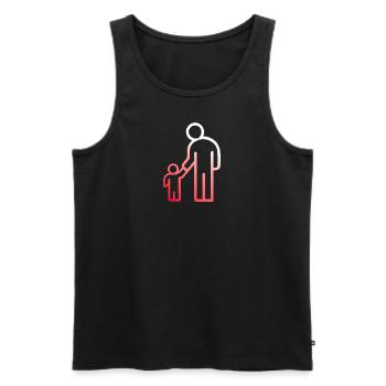 Daddy Santa Papuan Humor Joke Gift G - Men's Premium Organic Tank Top - black - Front - Michal (187cm)