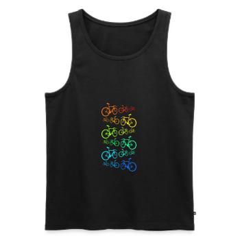 racer - Men's Premium Organic Tank Top - black - Front - AI Model Male 178 light (178cm)