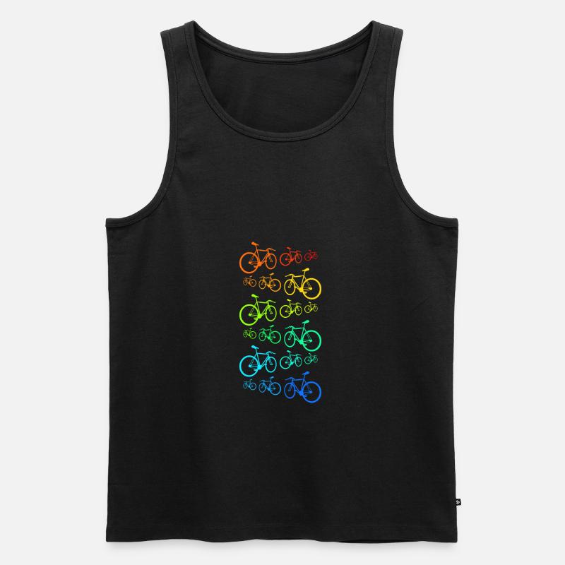Rennrad - Männer Premium Bio Tank Top - Schwarz