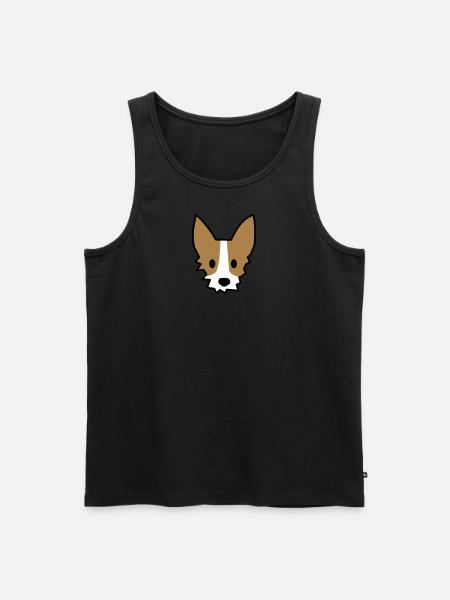 Podengo - Männer Premium Bio Tank Top - Schwarz