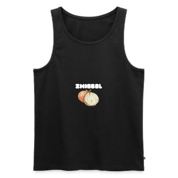 Zwiebel - Männer Premium Bio Tank Top - Schwarz - Vorne - Michal (187cm)