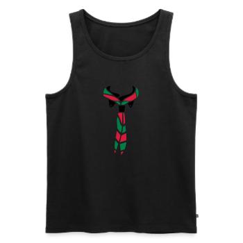 Pfadfinder Schal - Männer Premium Bio Tank Top - Schwarz - Vorne - AI Model Male 178 light (178cm)