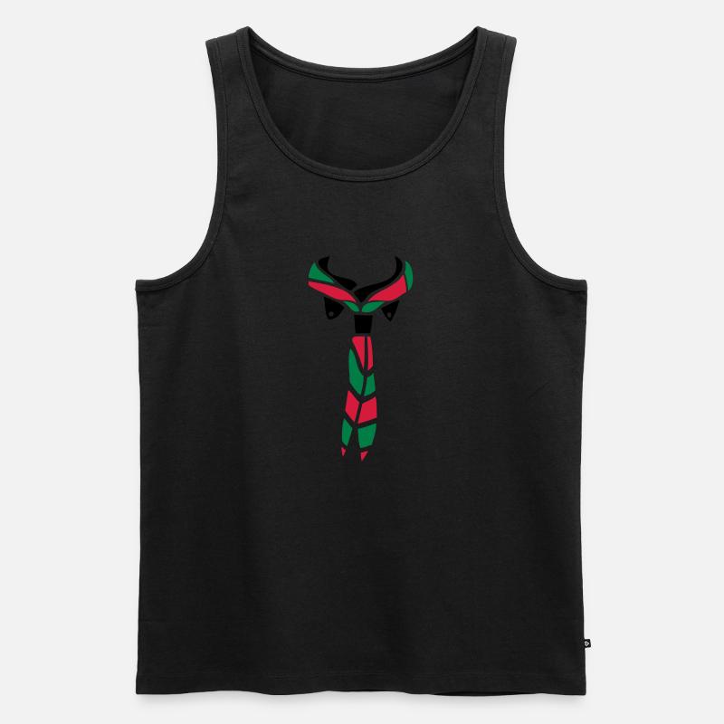 Pfadfinder Schal - Männer Premium Bio Tank Top - Schwarz