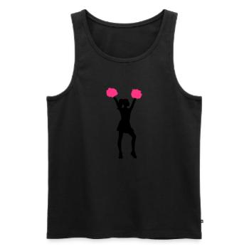 Cheerleader - Débardeur bio Premium Homme - noir - Devant - Michal (187cm)