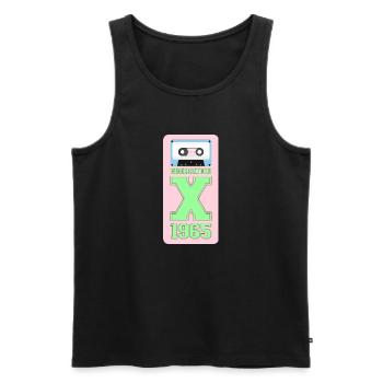 1965 Generation X psichedelic - Men's Premium Organic Tank Top - black - Front - AI Model Male 178 light (178cm)