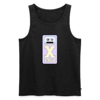 1968 Generation X Rock n Roll - Men's Premium Organic Tank Top - black - Front - AI Model Male 178 light (178cm)