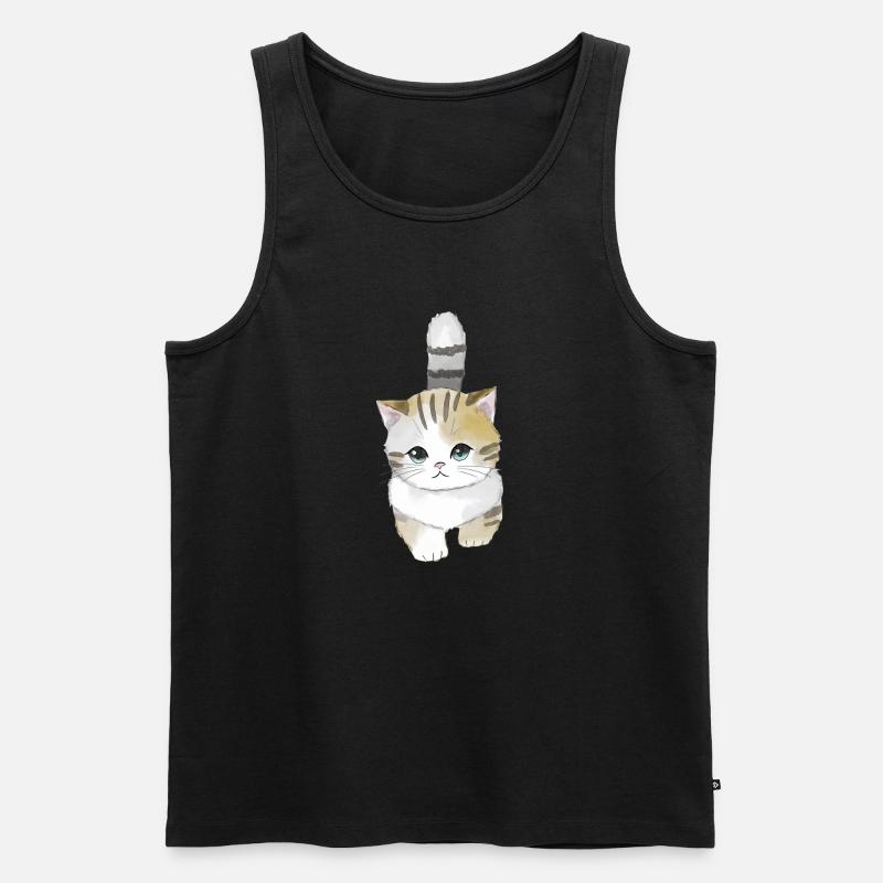 Catwalk - Männer Premium Bio Tank Top - Schwarz