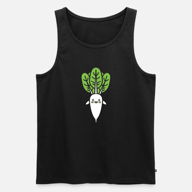 Endive - Männer Premium Bio Tank Top - Schwarz