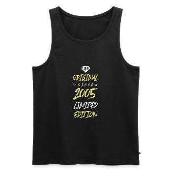 2005 limited edition - Männer Premium Bio Tank Top - Schwarz - Vorne - Michal (187cm)