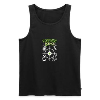 Scène de crime Forensic Science science cadeau forensique - Débardeur bio Premium Homme - noir - Devant - Michal (187cm)