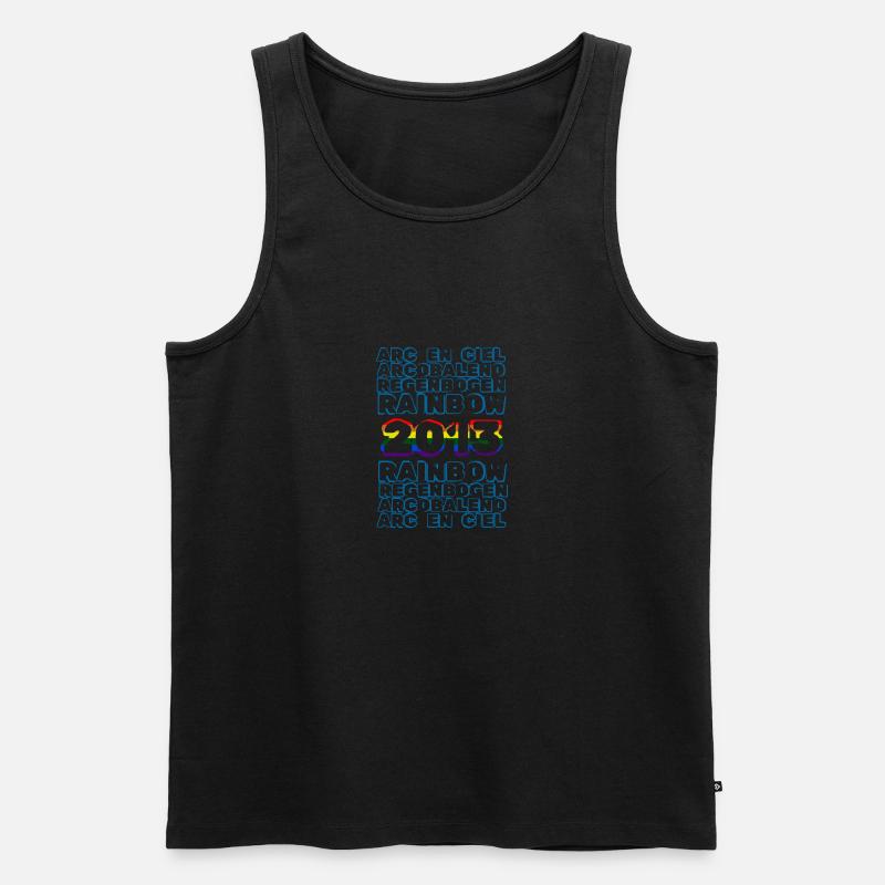 Rainbow 2013 - Männer Premium Bio Tank Top - Schwarz