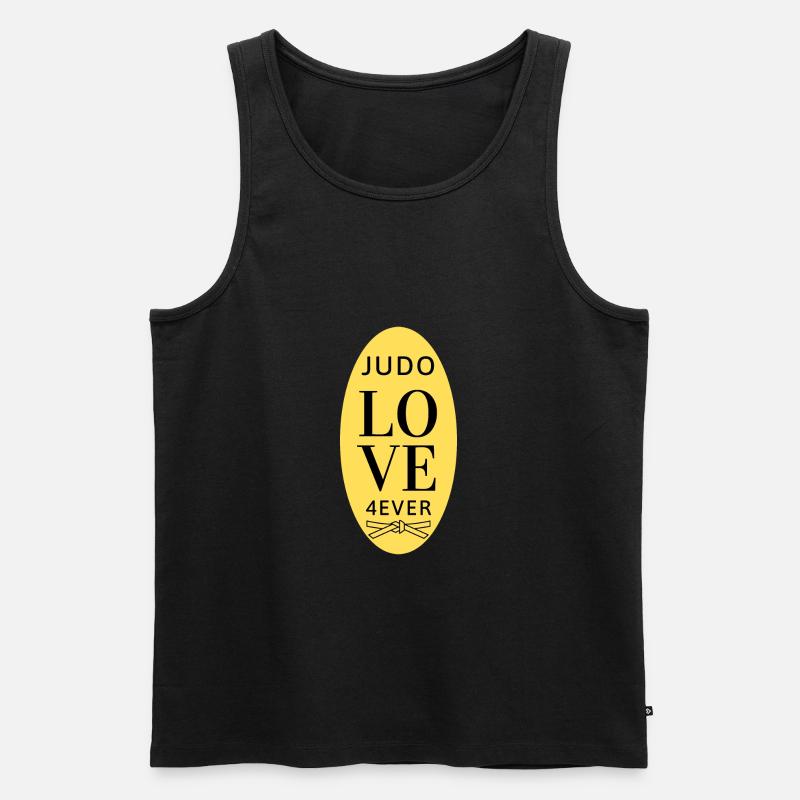 Judo Love 4Ever - Judo Geschenkidee - Männer Premium Bio Tank Top - Schwarz