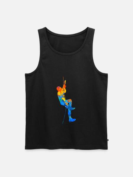 Bouldering Climbing Boulder Boulderer Climbing Hall - Men's Premium Organic Tank Top - black