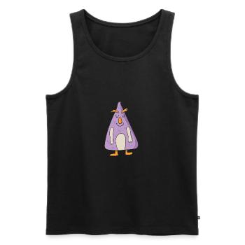 Lustiges Lila Monster Halloween Fantasie Horror - Männer Premium Bio Tank Top - Schwarz - Vorne - AI Model Male 178 light (178cm)