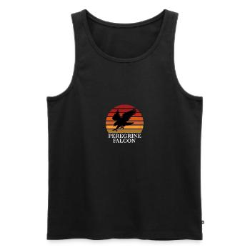 Peregrine Falconry Falconry Gift - Men's Premium Organic Tank Top - black - Front - AI Model Male 178 light (178cm)