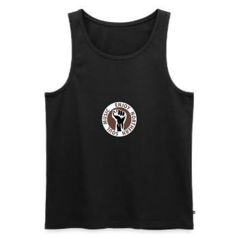 3 colors - Enjoy Northern Soul Music - nighter - Männer Premium Bio Tank Top - Schwarz - Vorne - AI Model Male 178 light (178cm)