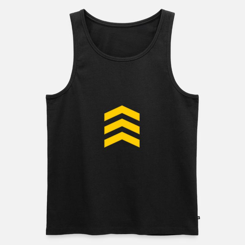 Sergeant - Männer Premium Bio Tank Top - Schwarz