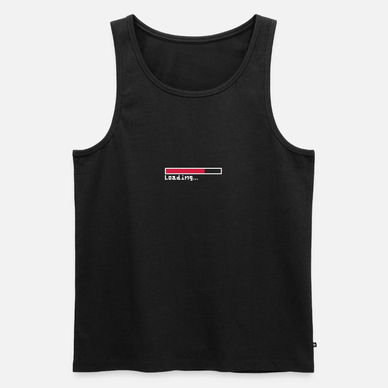 Loading - Men's Premium Organic Tank Top - black