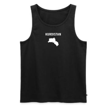 Drapeau du Kurdistan Bakur Bashur Rojava Rojhlt Newroz - Débardeur bio Premium Homme - noir - Devant - Michal (187cm)