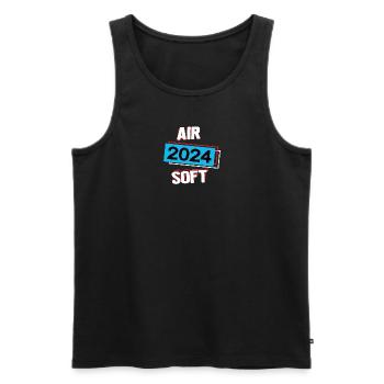 Airsoft 2024 Paintball Airsoftspieler Spieler - Männer Premium Bio Tank Top - Schwarz - Vorne - Michal (187cm)