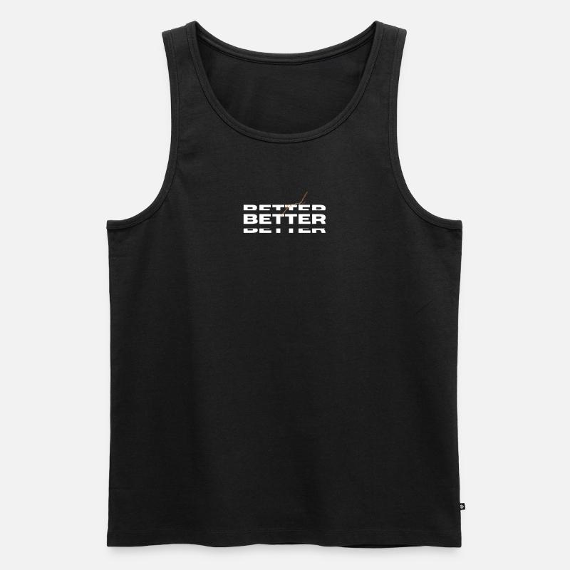 Better stylish - Männer Premium Bio Tank Top - Schwarz