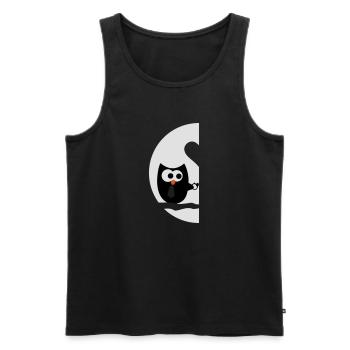 Owls right - Valentine'S Day - Men's Premium Organic Tank Top - black - Front - Michal (187cm)